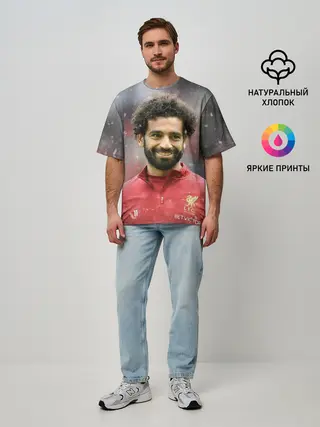 Мужская футболка оверсайз / Мохаммед Салах