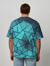 Мужская футболка оверсайз / НЕОНОВЫЙ ВИТРАЖ