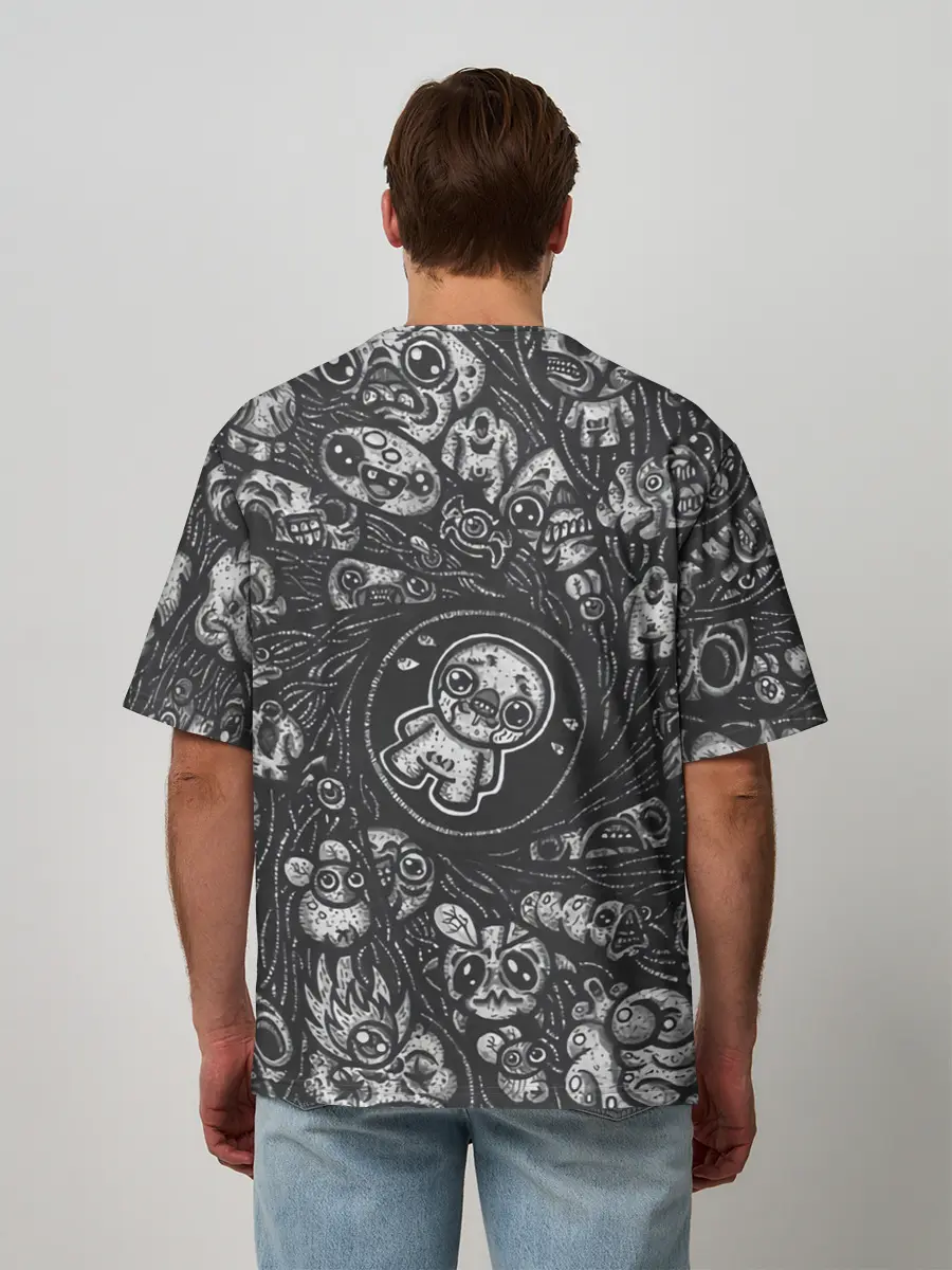 Мужская футболка оверсайз / Воронка Исаака