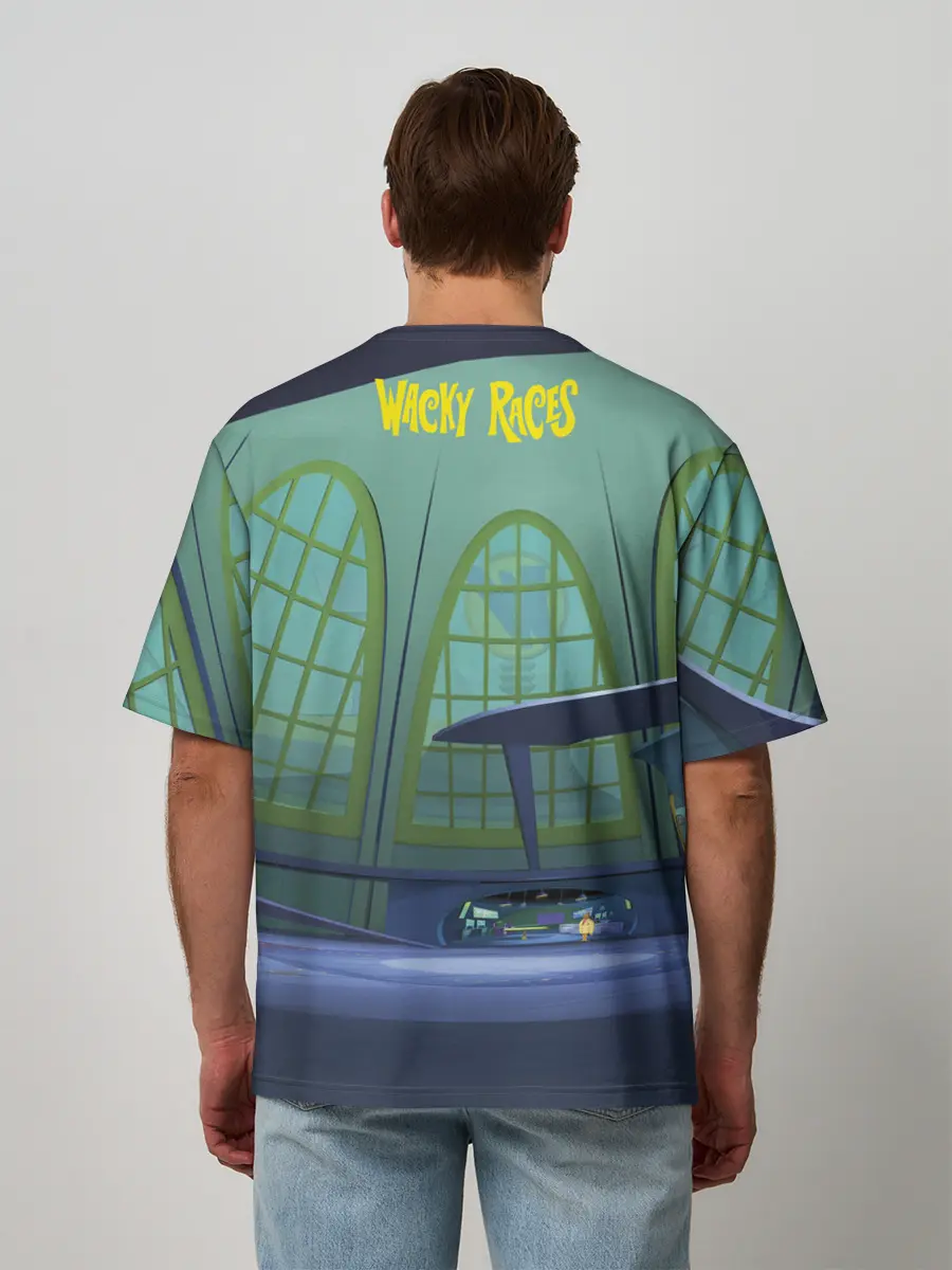 Мужская футболка оверсайз / IQ Wacky Races