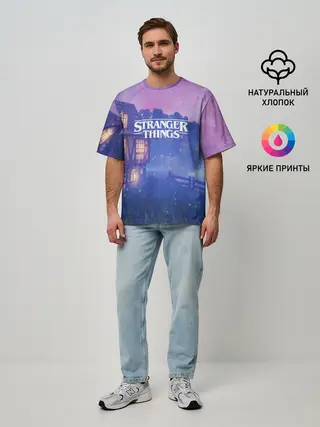 Мужская футболка оверсайз / Очень странные дела