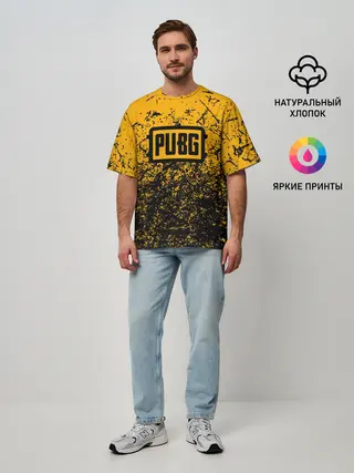 Мужская футболка оверсайз / PUBG