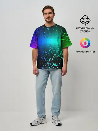 Мужская футболка оверсайз / Neon