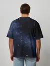 Мужская футболка оверсайз / Звёздное небо