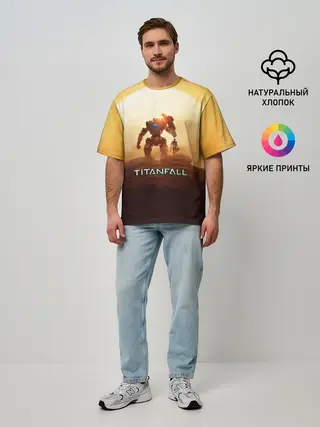 Мужская футболка оверсайз / Titanfall