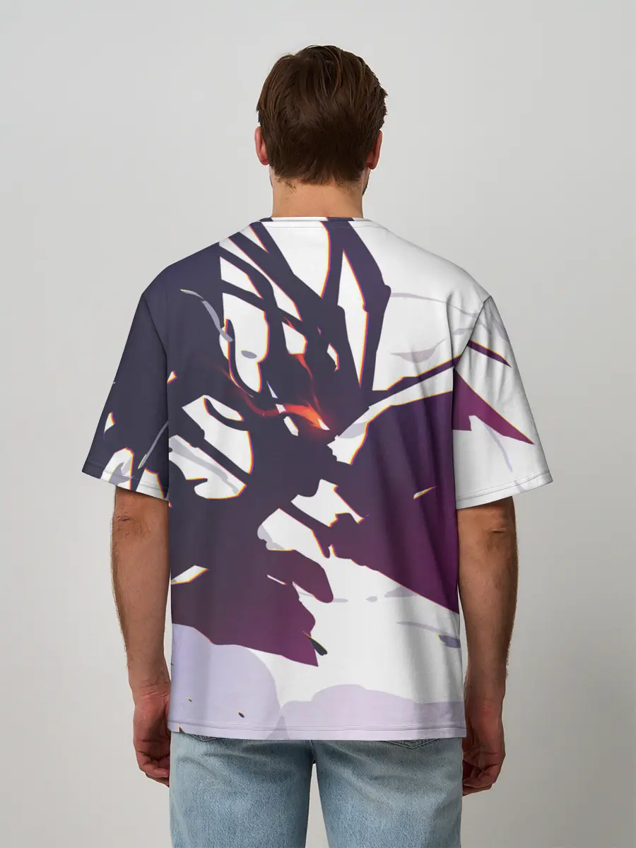 Мужская футболка оверсайз / милый во франксе абстракция