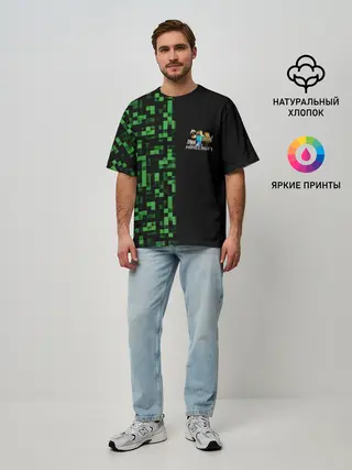 Мужская футболка оверсайз / MINECRAFT