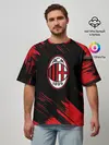 Мужская футболка оверсайз / AC MILAN.