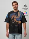 Мужская футболка оверсайз / Pegasus wings