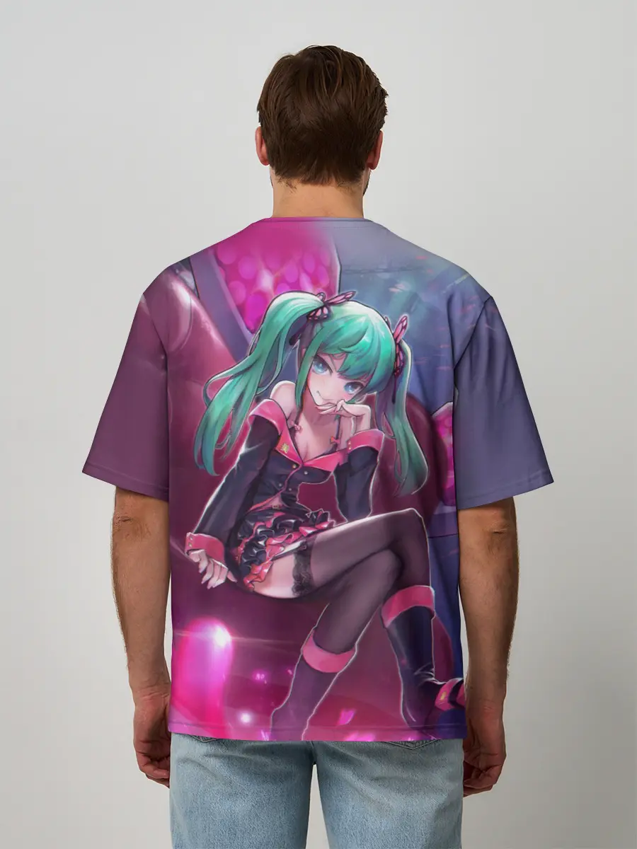 Мужская футболка оверсайз / Хатсуне Мику
