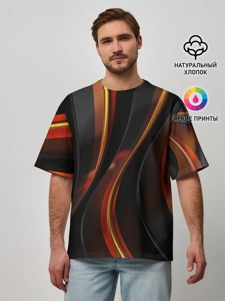 Мужская футболка оверсайз / Unsplash 3D