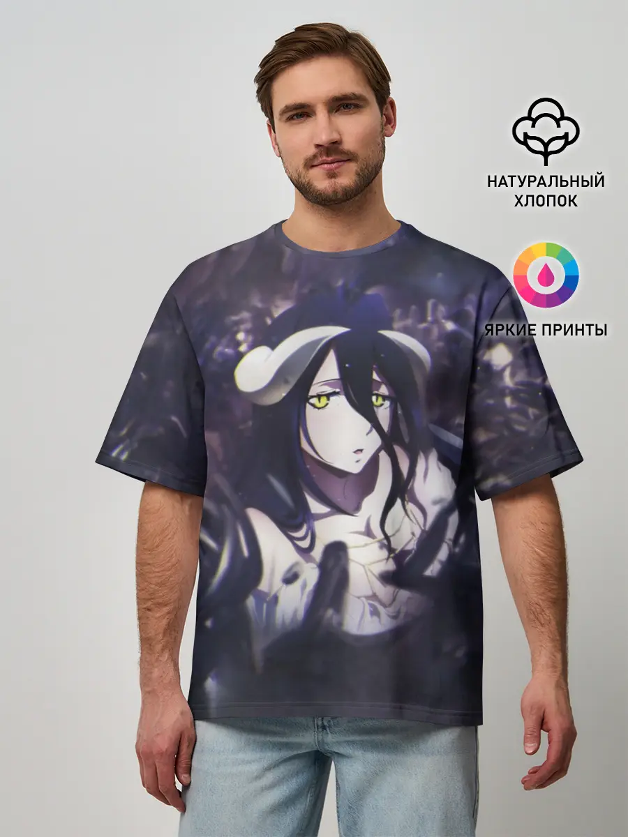 Мужская футболка оверсайз / Оверлорд аниме