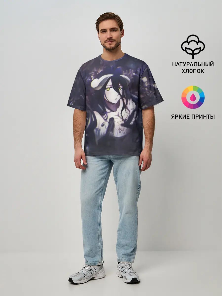 Мужская футболка оверсайз / Оверлорд аниме