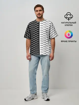 Мужская футболка оверсайз / YES | NO