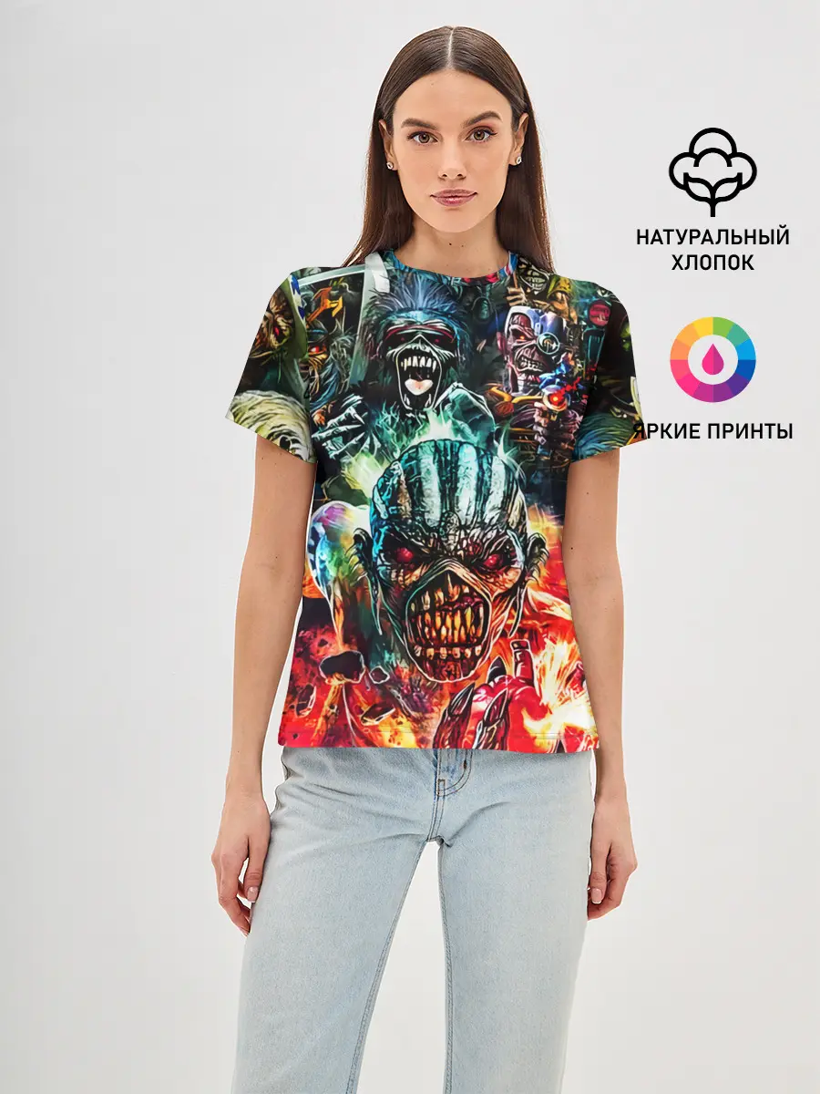 Женская базовая футболка / Iron Maiden