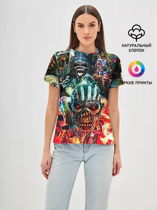 Женская базовая футболка / Iron Maiden