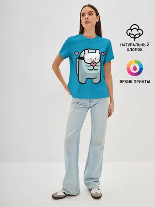 Женская базовая футболка / Nyan Cat