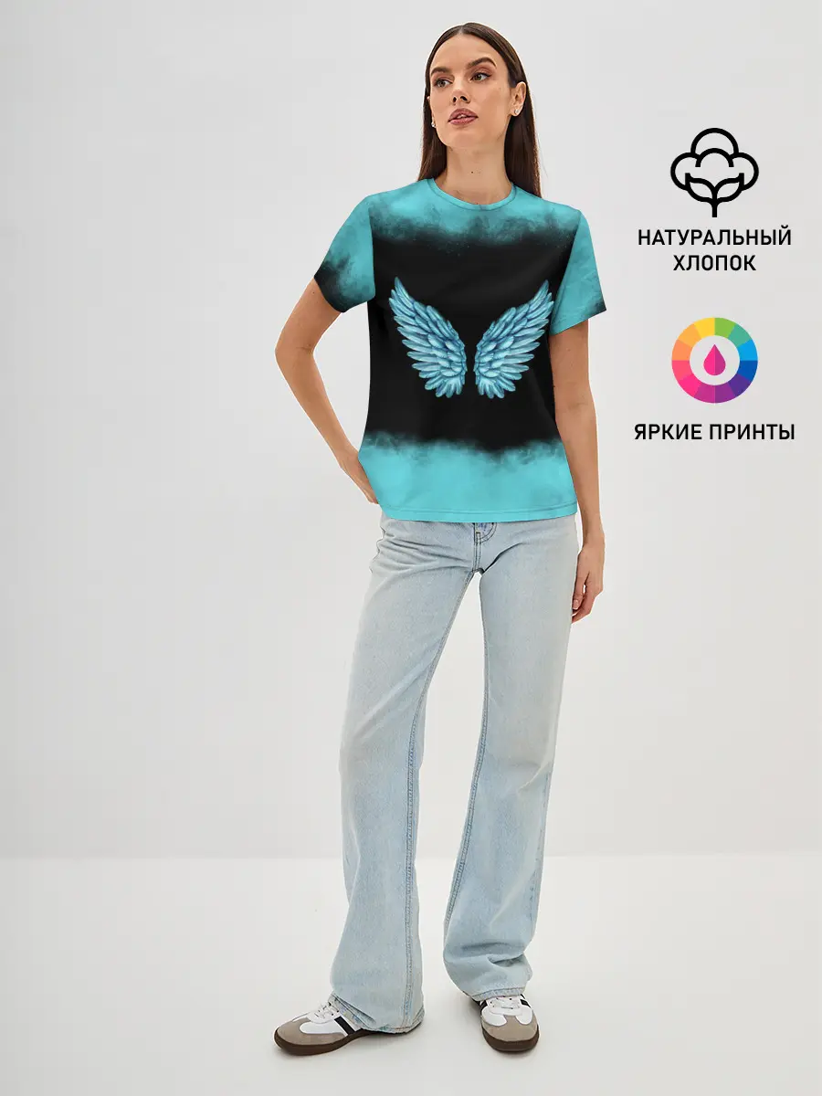 Женская базовая футболка / Крылья Ангела