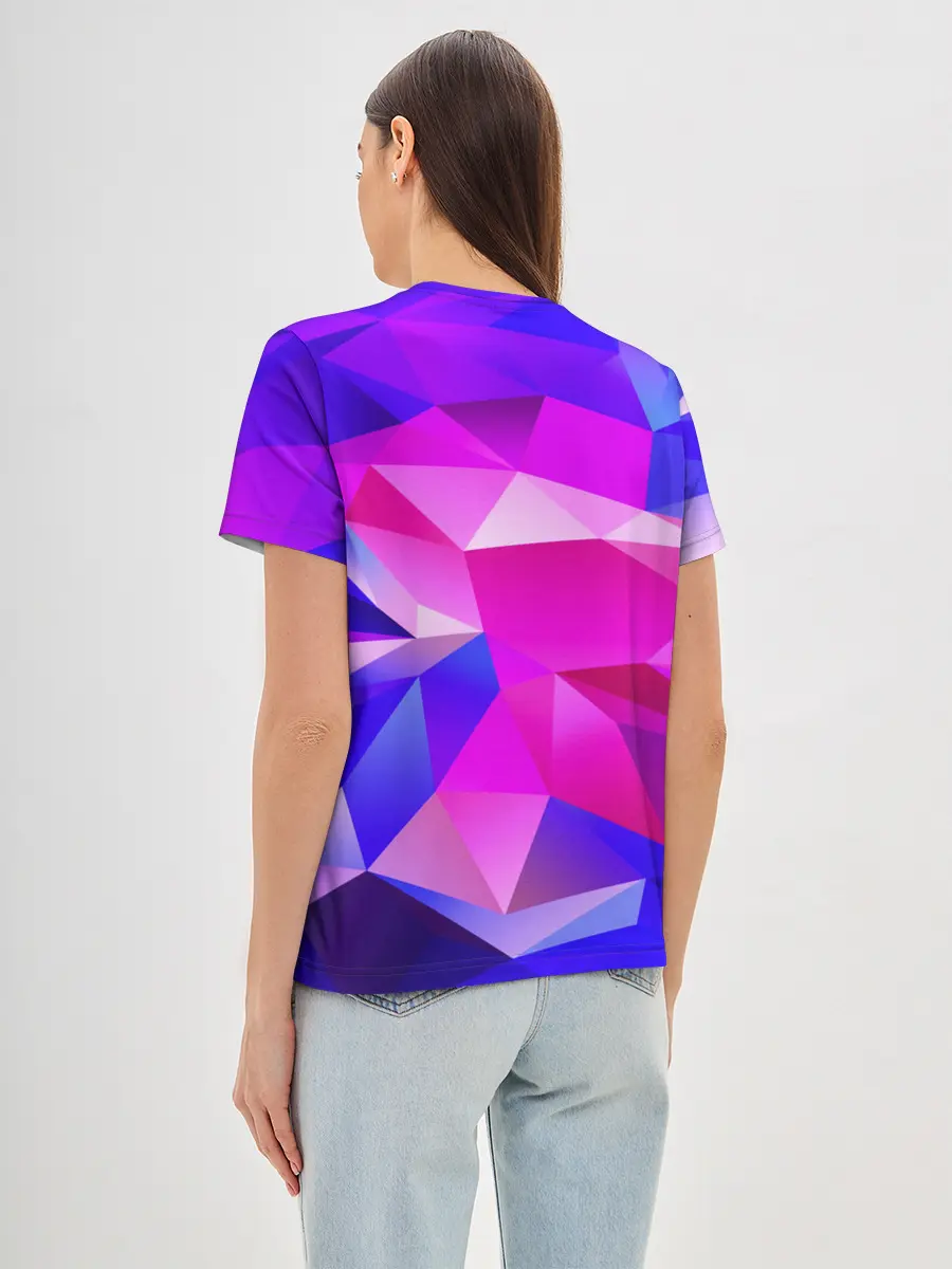Женская базовая футболка / NEON POLYGON