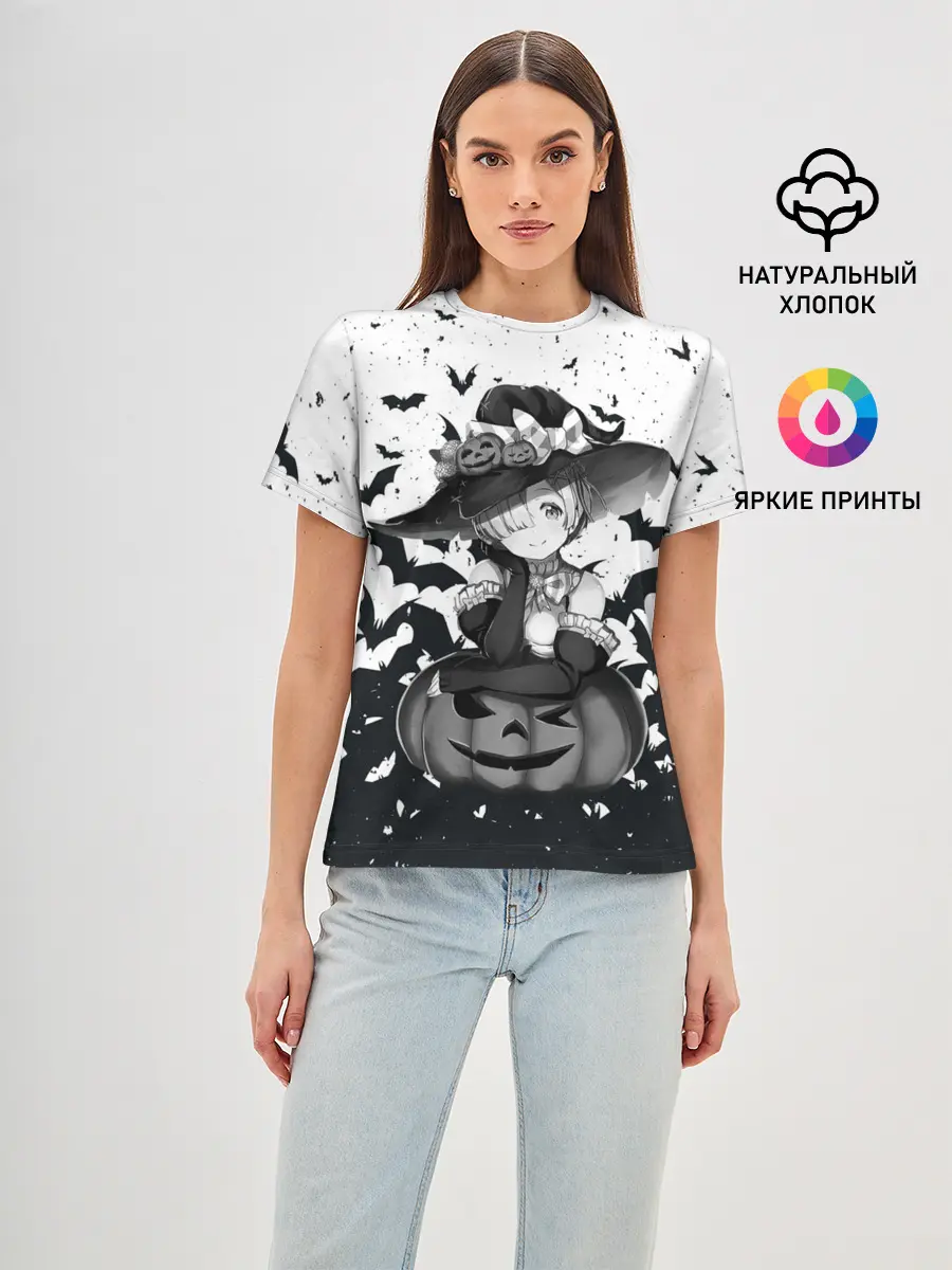 Женская базовая футболка / Re:Zero | Рем