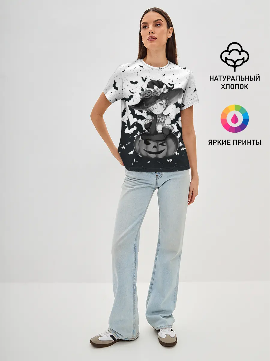 Женская базовая футболка / Re:Zero | Рем