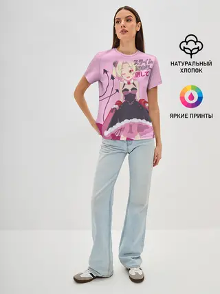 Женская базовая футболка / Убивая слизней аниме