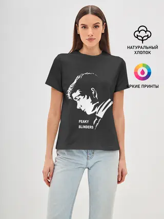 Женская базовая футболка / Острые Козырьки