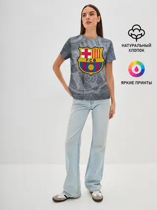 Женская базовая футболка / Barcelona