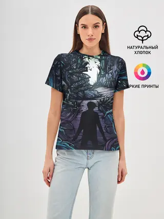 Женская базовая футболка / Мистический Лес