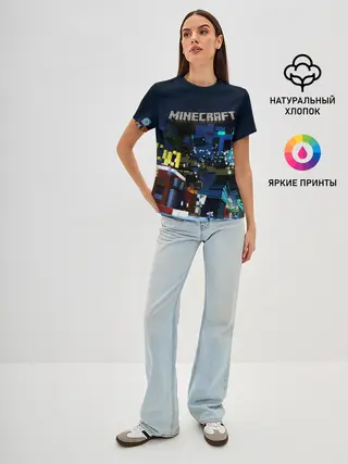Женская базовая футболка / MINECRAFT