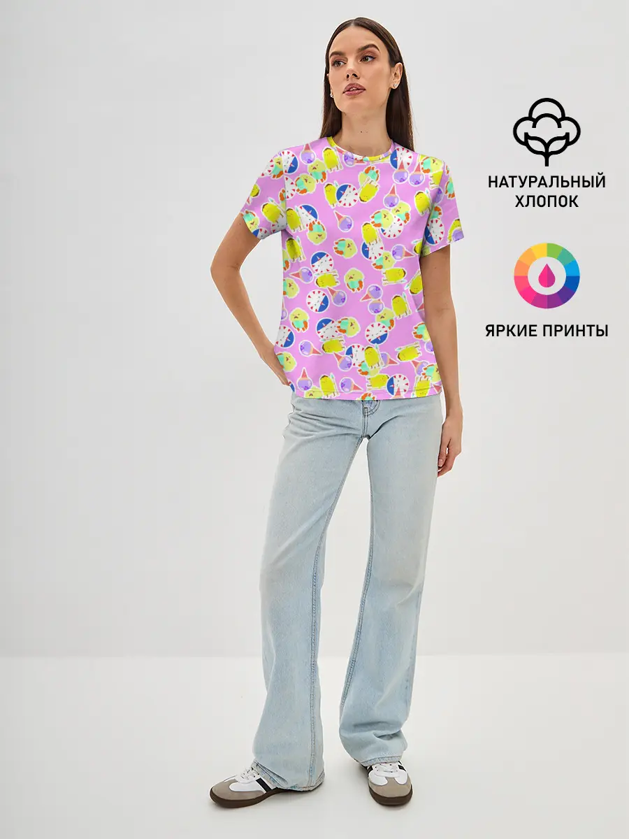 Женская базовая футболка / Candy People