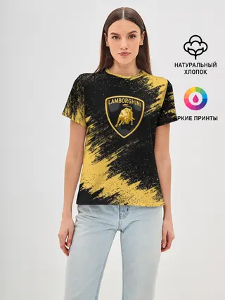 Женская базовая футболка / Lamborghini