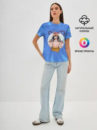 Женская базовая футболка / Иноске Хашибира Kimetsu no Yaiba