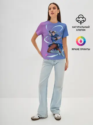 Женская базовая футболка / Dengerous Chun Li