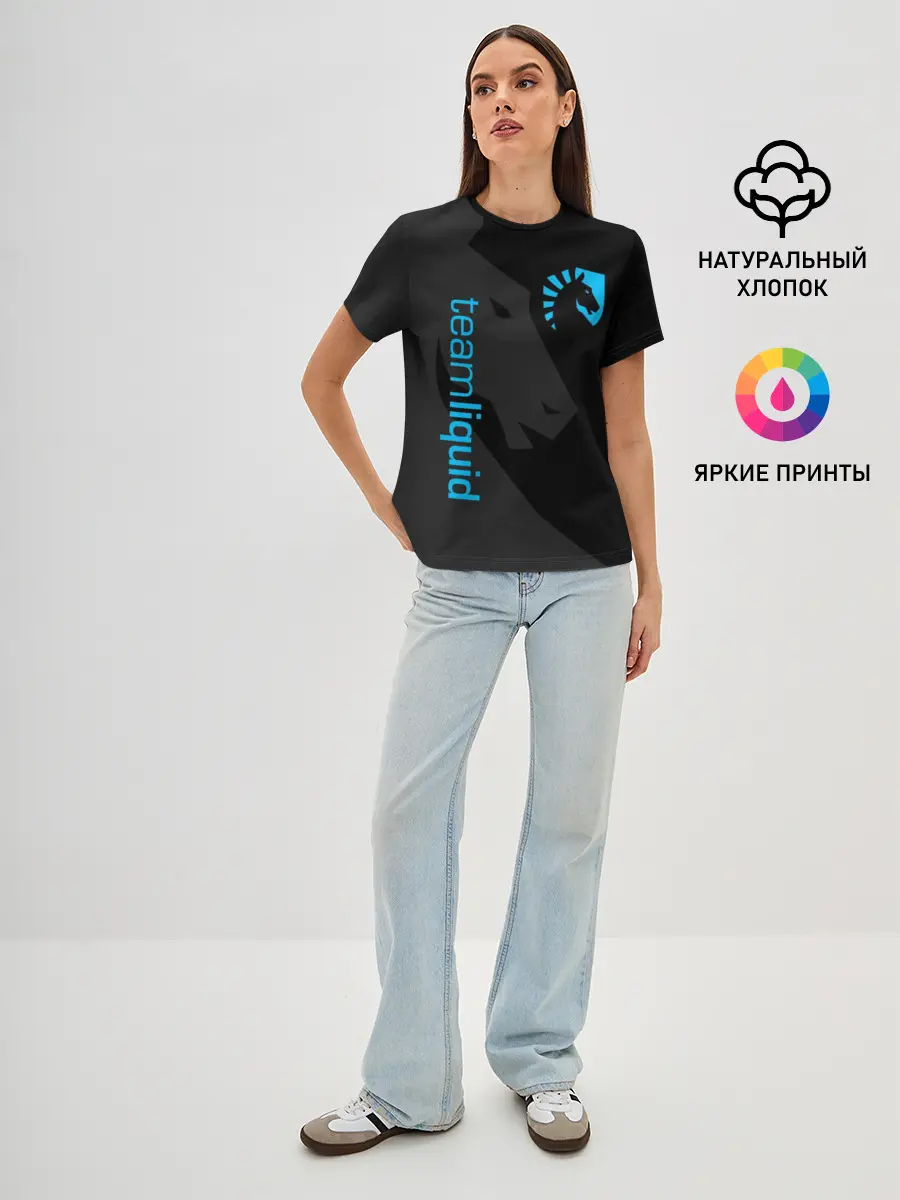 Женская базовая футболка / TEAM LIQUID | ТИМ ЛИКВИД