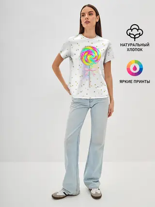 Женская базовая футболка / Леденец