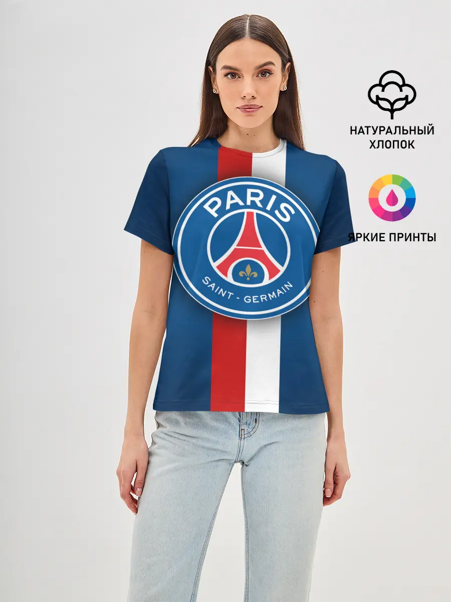 Женская базовая футболка / ФК Пари Сен-Жермен