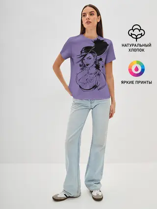 Женская базовая футболка / village resident evil