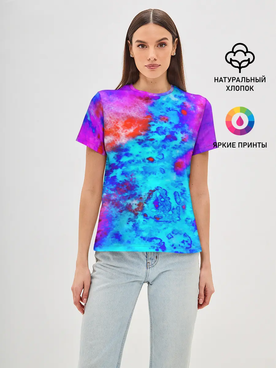Женская базовая футболка / ABSTRACTION COLORS