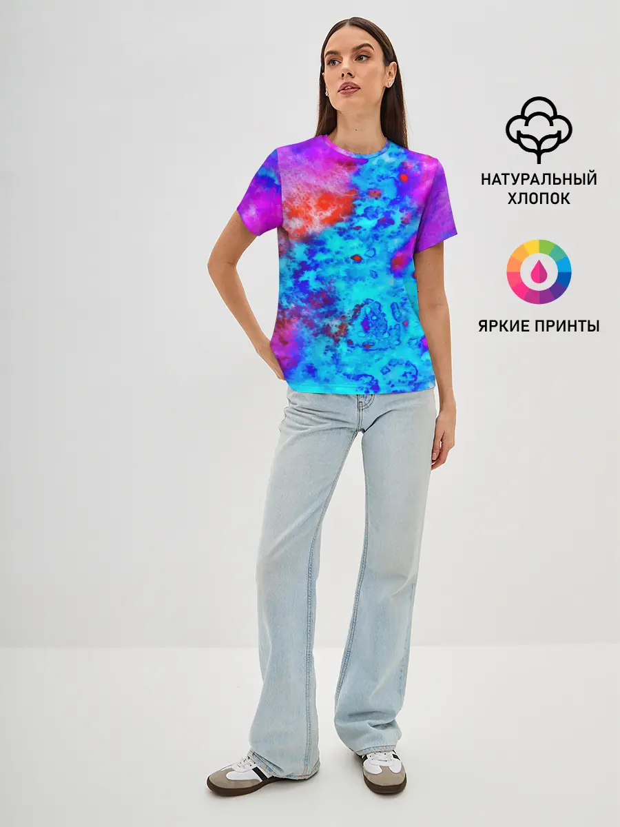 Женская базовая футболка / ABSTRACTION COLORS