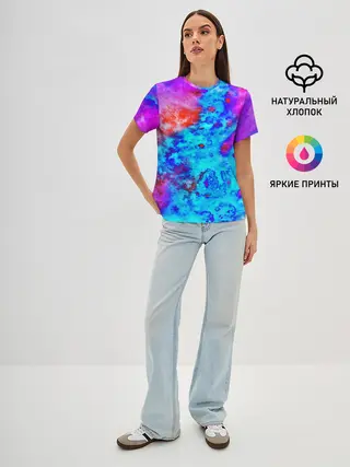 Женская базовая футболка / ABSTRACTION COLORS