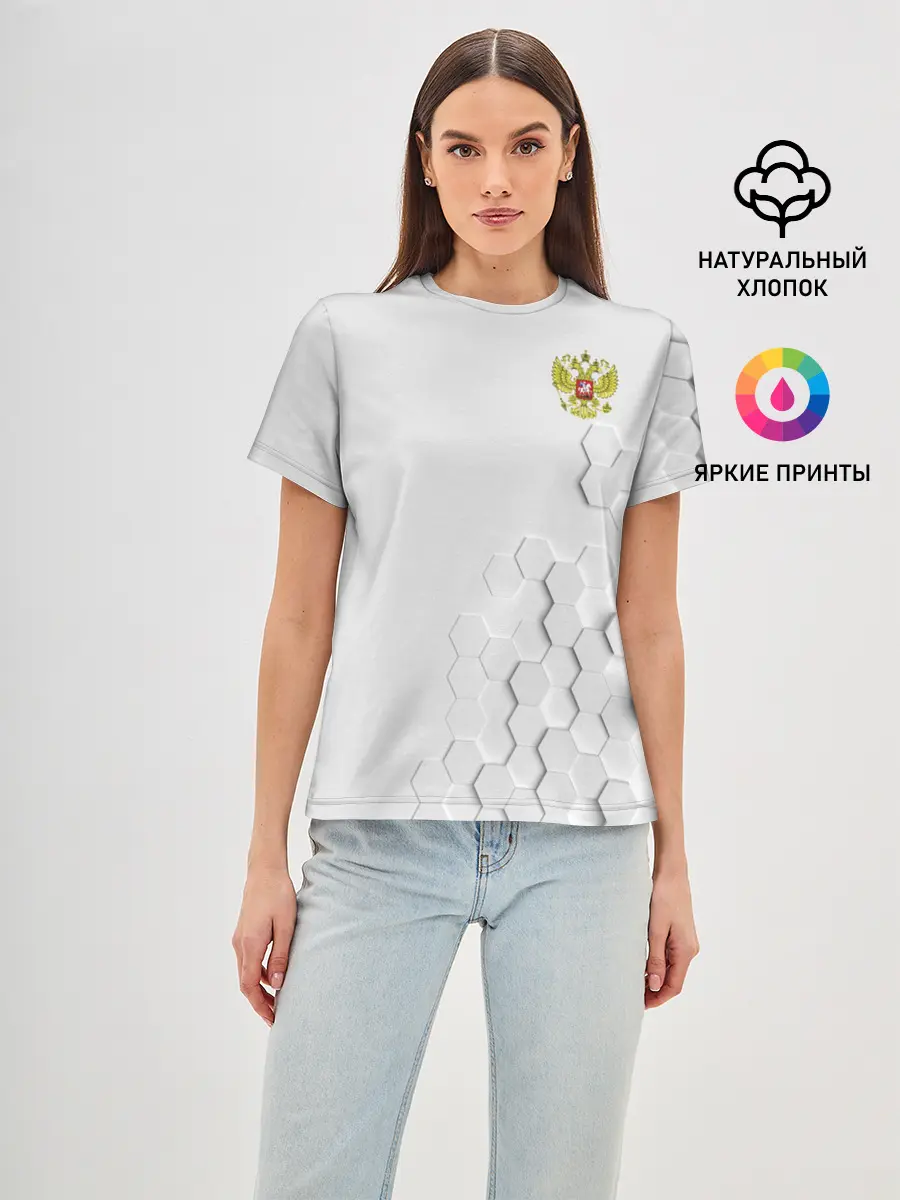 Женская базовая футболка / RUSSIA.