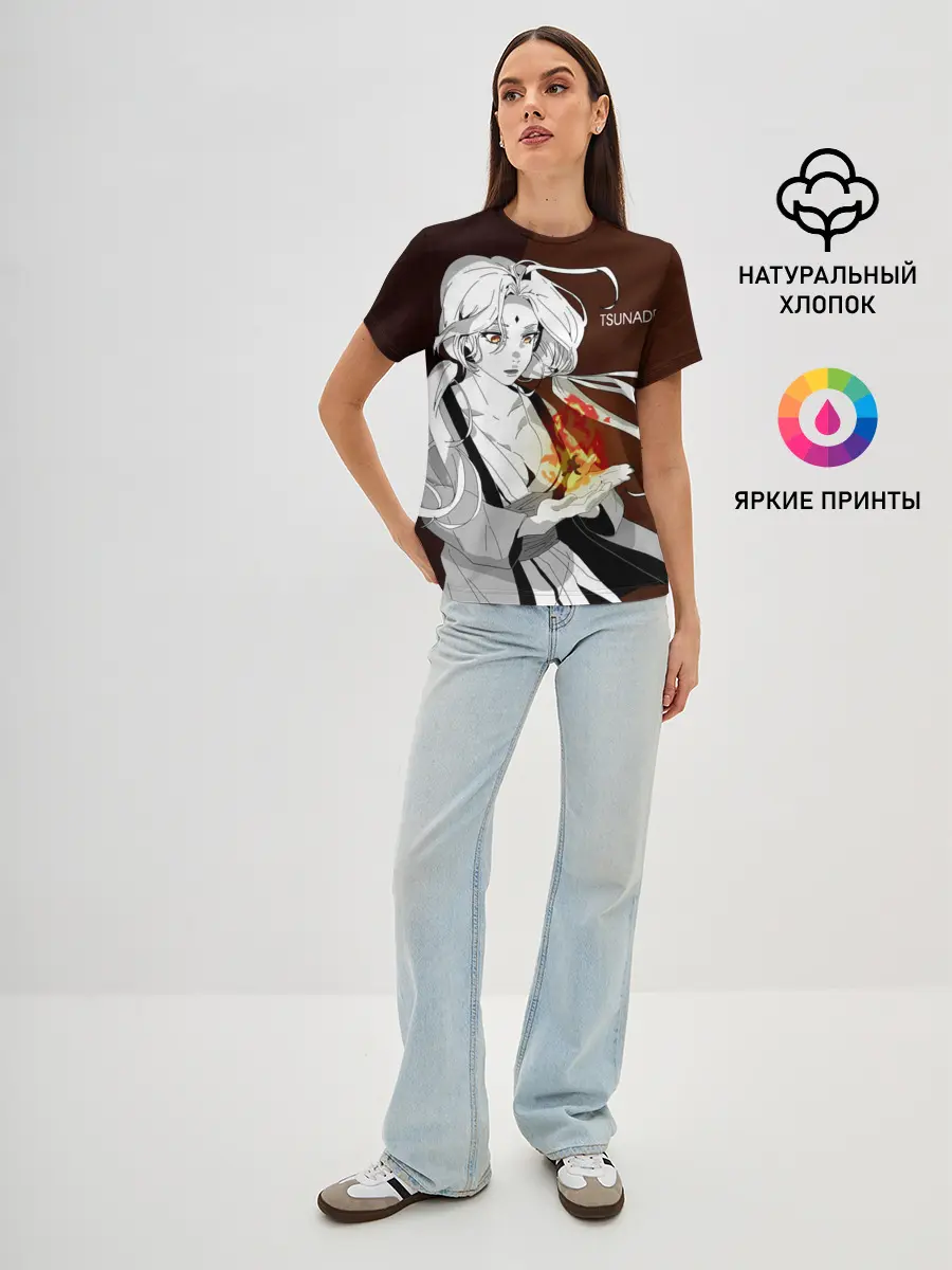 Женская базовая футболка / Цунаде