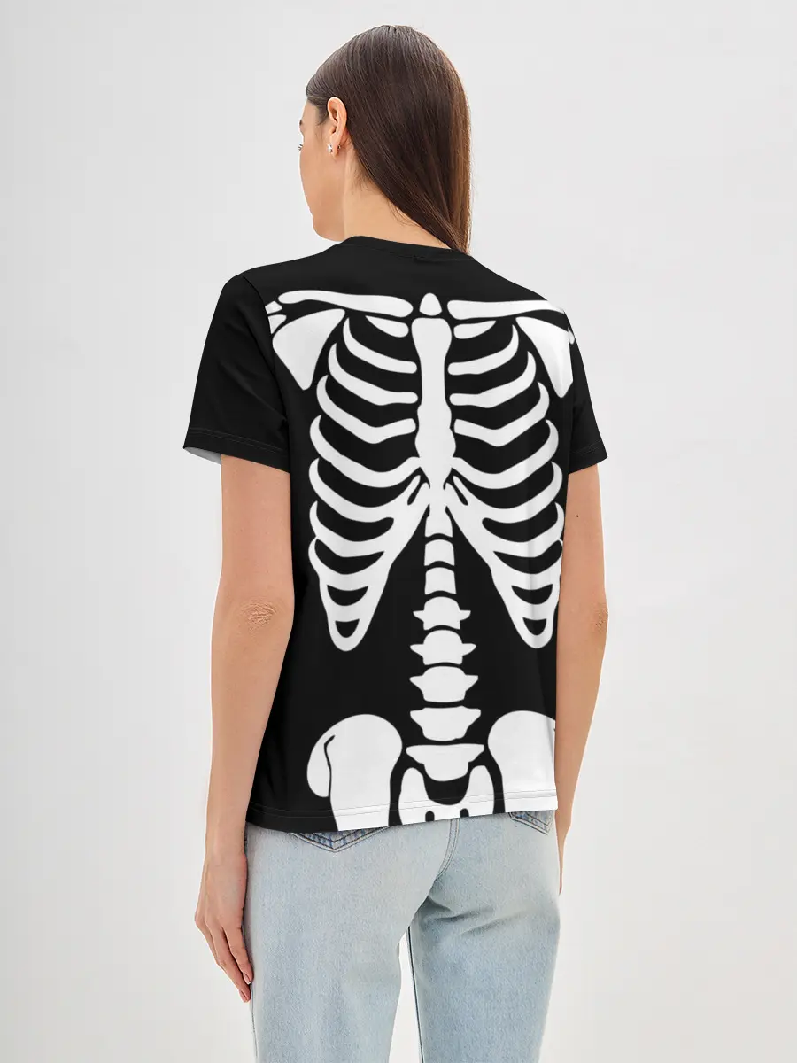 Женская базовая футболка / Скелет