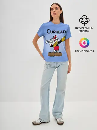Женская базовая футболка / Cuphead