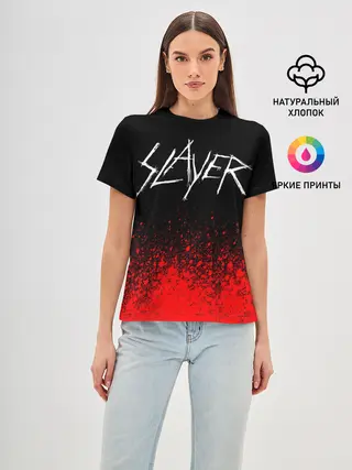 Женская базовая футболка / SLAYER