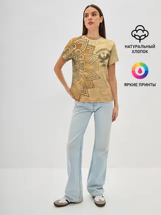 Женская базовая футболка / Дагестан в золоте