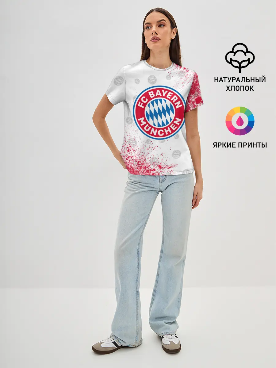 Женская базовая футболка / FC BAYERN / БАВАРИЯ