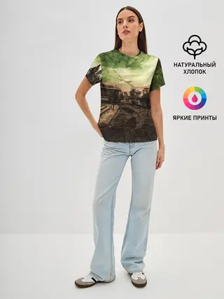 Женская базовая футболка / STALKER