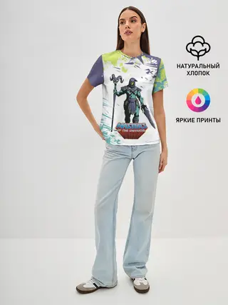 Женская базовая футболка / SKELETOR | СКЕЛЕТОР